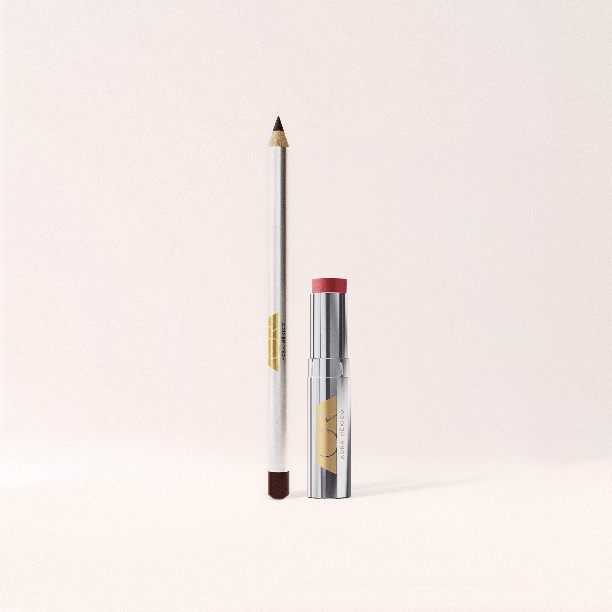 AORA MEXICO KIT ACARICIAME LIP GLOSS SUERO SOLIDO + Admírame Eye Pencil - EYE SHADOW