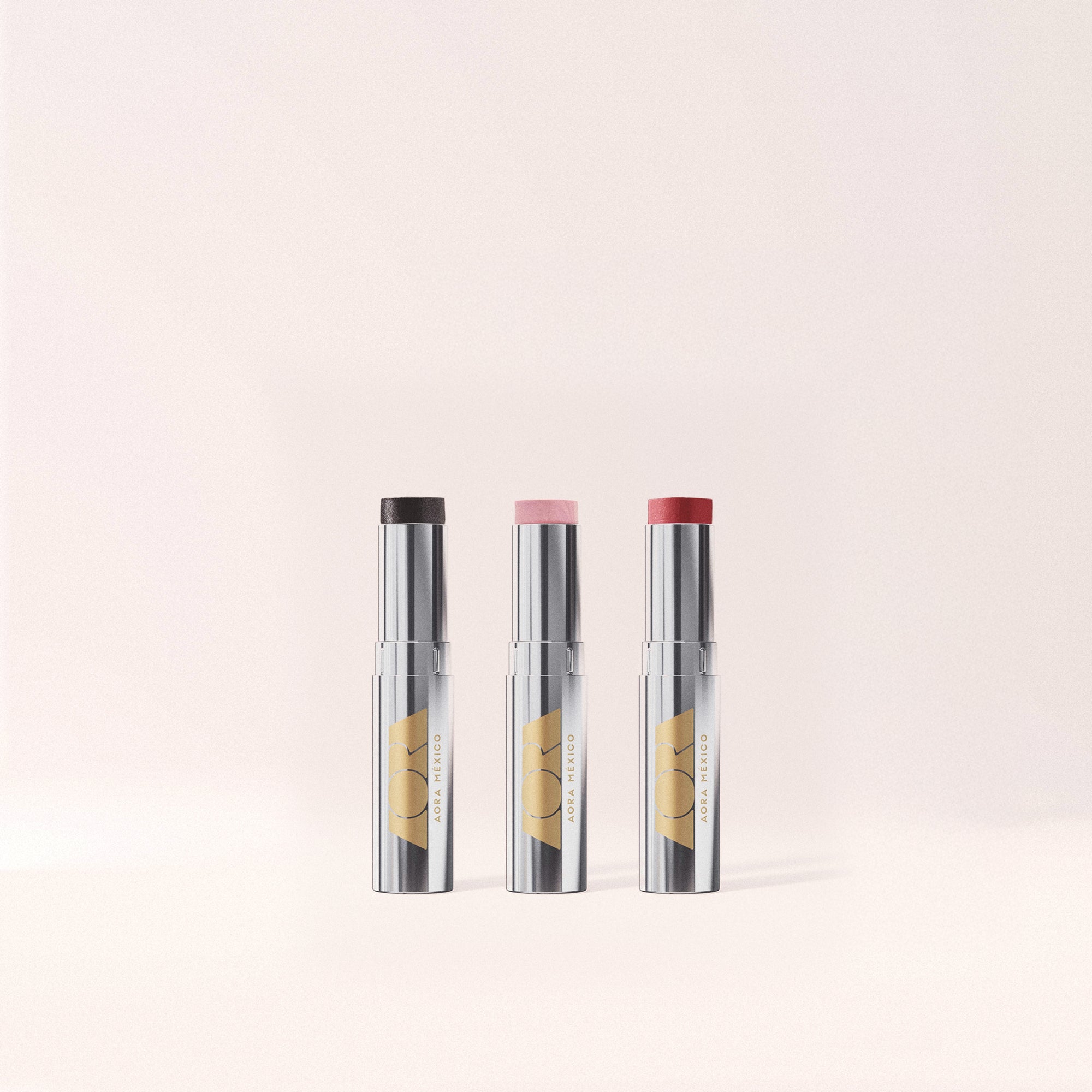 AORA MÉXICO - ACARÍCIAME COLOURS KIT X 3 - SUERO SÓLIDO DE LABIOS - Solid Lip Gloss - 0% PLASTICO - PLASTIC FREE